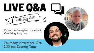 LIVE Q&A with the amazing Jeff Noble!