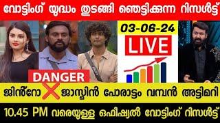 LIVE: BIGG BOSS MALAYALAM S6 OFFICIAL HOTSTAR VOTING RESULTS TODAY @10.45 PM| JASMINEJINTO|#bbms6