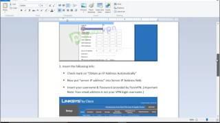 Set up PureVPN PPTP on Linksys Router