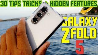 30 Tips and Tricks for the Samsung galaxy Z Fold 5 | Hidden Features!