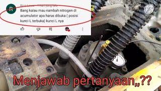 Cara mengisi nitrogen di accumulator hydraulic breaker