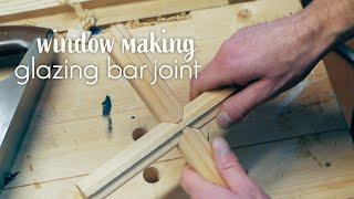 How to make a glazing bar cross joint - window making