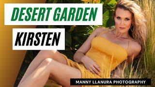 Desert Garden. Kirsten in the Rose Haven Heritage Garden. Manny Llanura Photography