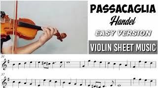 Free Sheet || Passacaglia - Handel || Violin Sheet Music