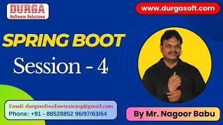 SPRING BOOT tutorials || Session - 4 || by Mr. Nagoor Babu On 14-06-2024 @10AM IST