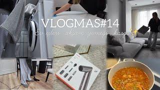 VLOGMAS#14/RUTİN EV İŞLERİM / HASTA OLDUM / YENİ SAÇ ÜRÜNÜM \ AKŞAM YEMEĞİNE BEZELYE #vlog