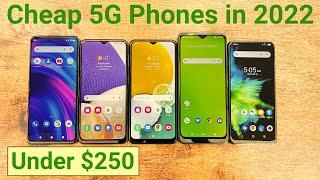 Best 5G Phones Under $250 (2022)