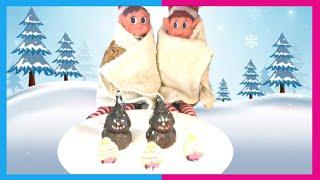 Elf on the shelf, Day 22 - Making oreo ball elves | christmas videos for kids