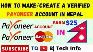 How to create a verified payoneer account in Nepal | payoneer account in nepal | payoneer in nepal