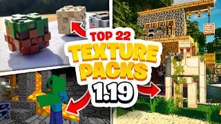 ⭐ TOP 22 TEXTURE PACKS para MINECRAFT 1.19 - 1.19.31 (JAVA y BEDROCK) ⭐ PAQUETE DE TEXTURAS 1.19