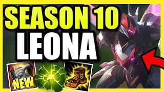 (NEW GODLIKE SKIN!) *THIS* IS HOW YOU PLAY LEONA PERFECTLY IN SEASON 10! LEONA S10 BUILD AND GUIDE!