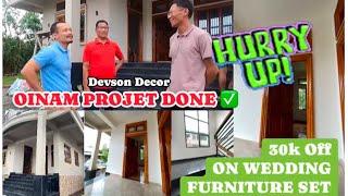 Rs.30,000 OFF ON WEDDING FURNITURE SET AT DEVSON DECOR || OINAM PROJECT IS DONE