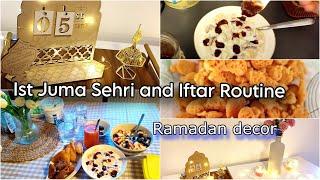 Sehri and Iftar Routine/Ramadan Decorations/ First Juma Sehri and Iftar Routine in Germany 