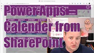 Power Apps Calendar with SharePoint Data