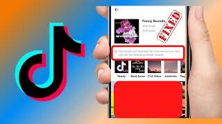 How to Fix This Sound isn't Licensed for Commercial Use on TikTok|This Sound isn't Licensed TikTok