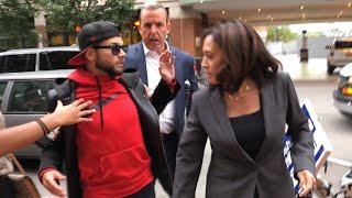 Epic: Kamala Harris body guard gets TRIGGERED and TYRANT cops arrive!!!