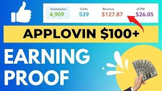 Applovin $100+ Payment proof | Applovin Self click Payment proof | Applovin earning trick