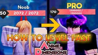 6 tips to level up FAST in Anime Dimensions