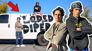 Surprising Wimpy Kid With the Loded Diper Van!