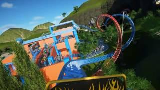 Fire vs Water Dueling Coaster - Planet Coaster