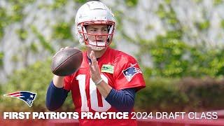  Drake Maye, Ja’Lynn Polk & 2024 Patriots Draft Picks First NFL Practice Highlights