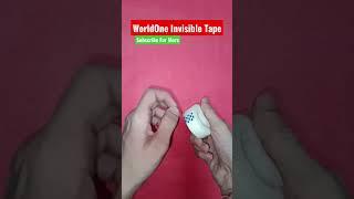 WorldOne Invisible Tape #shorts #satisfying #stationerywallah #youtubeshorts #viral #stationery