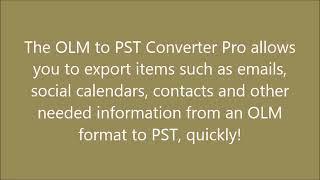 Gladwev OLM to PST Converter Software