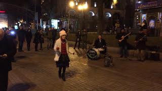 Kiev, Ukraine  - Night life along Khreshchatyk, the Main Street of Kiev