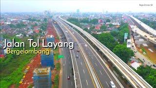 Jalan Tol Layang Becakayau, Drone Video Ruas Kota Bekasi Jawa Barat 2020