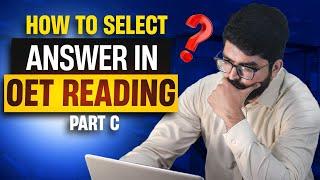 How I Got 400+ In OET Reading | Pro Tips & Strategies To Select Answer In OET Reading Part C