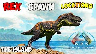 ASA: BEST Rex Spawn LOCATIONS | ARK Survival Ascended The Island