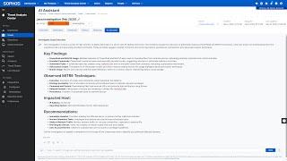 Sophos AI Assistant: Investigate Script Execution