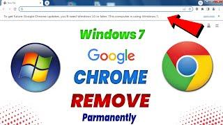 How to Remove "To get future Google Chrome Updates, You'll need Windows 10 or later" 2024 In Hindi