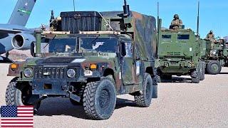 US-Streitkräfte. M142 HIMARS und C-17 Globemaster III bei Militärübungen in Nevada.