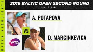 Anastasia Potapova vs. Diana Marcinkevica | 2019 Baltic Open Second Round | WTA Highlights