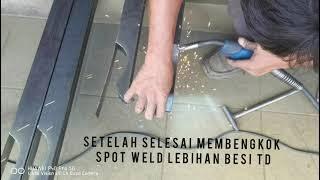 Cara membuat bentuk besi ala kayu untuk awning pergola