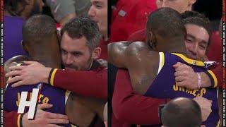 LeBron James Showing Love for Kevin Love & Cedi Osman ️‍