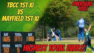 BAZBALL TAKES OVER BRIDGES | OVERSEAS DEBUT 100! TBCC 1st XI vs Mayfield 1st XI | Cricket Highlights