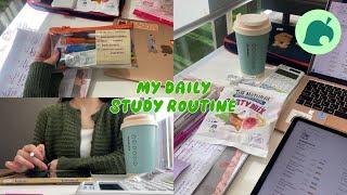 【あつ森風】大学院生の勉強ルーティーンだなも my daily study routine | study vlog