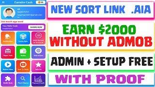 New High Quality Short link .AIA File 2020 | Earn $2000 per Month Without Admob | kodular AIA 2020