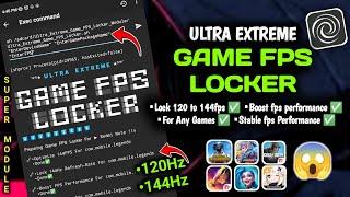 How to lock 120fps to 144fps in any game with Brevent Module | Optimize any game No Root