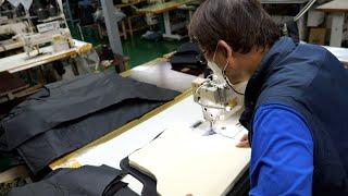 Process of Making Stab Resistant Vest. Korean Body Armor Factory.