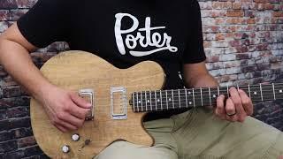 Porter Les Bois Guitar Mango Top, Smooth Neck Humbucker