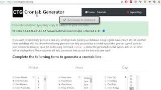 crontab generator