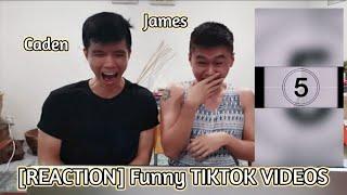 [REACTION] Funny TIKTOK VIDEOs by Caden & James