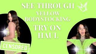 TRANSPARENT Bodystocking TRY ON Haul with Mirror View! | Jean Marie Try On