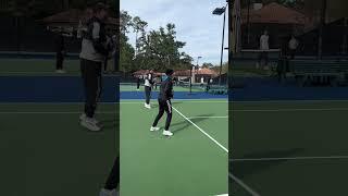 Tennis Warm-Up: Use mini tennis #tennisfun #tenniswarmup #shorts