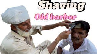 Asmr Fast shaving with Old Barber 