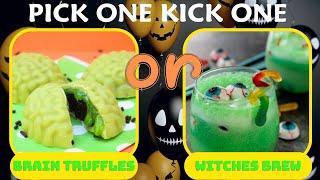 Pick One Kick One! Challenge  - Pick Your Favorite Halloween Treats!