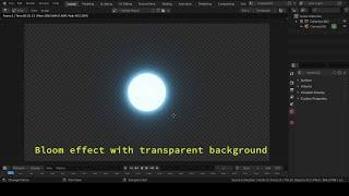 Bloom effect with transparent background | Blender 2.81a (eevee) | Download blend file from Gumroad